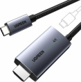 Кабель Ugreen CM675 HDMI - USB Type-C 55330 (2 м, черный) кабель HDMI/USB 2.0 Type-C, черный, длина 2 м
