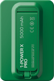 Внешний аккумулятор Momax IP131 1-Power X Pro 5000mAh Зеленый IP131HKG совместимость с MagSafe, 20 Вт PD и быстрая зарядка Qualcomm Quick Charge 3.0, возможность зарядки