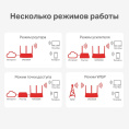 Маршрутизатор MERCUSYS MW306R, N300 multi-mode wireless router, 1 10/100Mbps WAN port, 3 10/100Mbps LAN ports, 3 external antennas, 1 Reset/WPS button