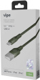 Кабель Vipe VPCBLMFIPVCGRN USB m -Lightning m 1.2м зеленый