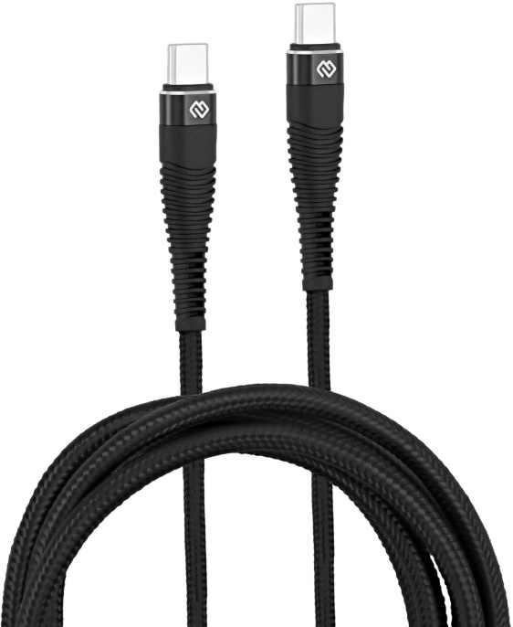 Кабель Digma USB Type-C m - USB Type-C m , 2м, 5A, черный [dg-usbс-c-2m-100w]