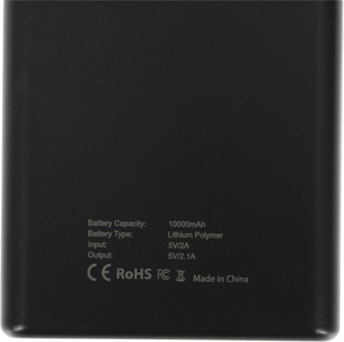Внешний аккумулятор (Power Bank) Cactus CS-PBFSFT-10000,  10000мAч,  черный
