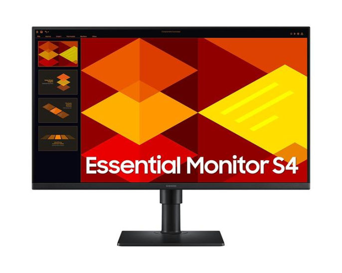 Монитор Samsung 27" Essential S4 S27D400GAIXCI черный IPS LED 16:9 HDMI матовая HAS Piv 250cd 178гр/178гр 1920x1080 100Hz DP FHD USB 4кг