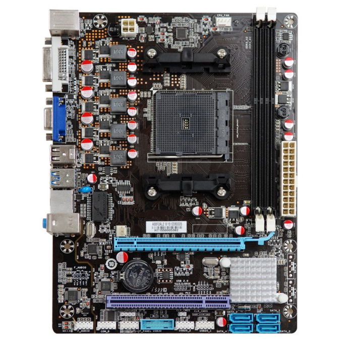 Материнская плата Esonic A88F2AL2, Socket FM2+, AMD A88, 2xDDR3-2133, D-SUB, DVI, 1xPCI-Ex16x, 1xPCI, 4xSATA3, 6 Ch Audio, Lan, 4xUSB3.0, 6xUSB2.0, 2xPS/2, mATX, RTL {20} (A88F2AL2-A1)