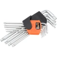 Набор Г-образных ключей АвтоDело TORX 9 предметов T10-T50 S2 удлинённые с отверстием PRO 39371 16272