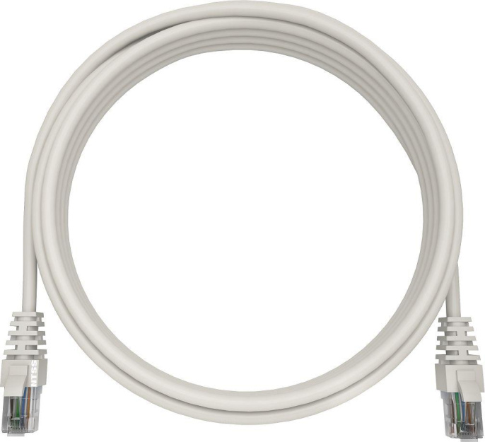 Патч-корд NTSS NTSS-PC-UTP-RJ45-5e-0.5-LSZH-WT UTP RJ-45 вил.-вилка RJ-45 кат.5E 0.5м белый LSZH 26AWG (14219431)
