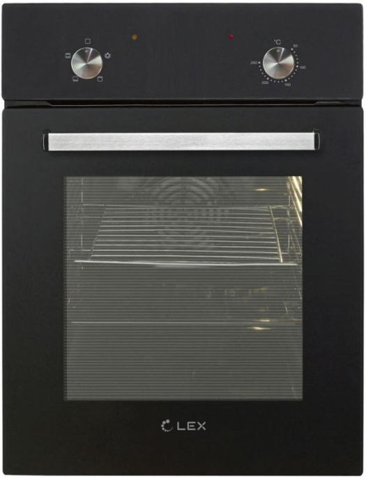 Духовой шкаф электрический LEX EDM 4540 BL, 58л, дверца с 2 стеклами, черный