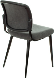 Стул для дома Бюрократ CH-K8 серый Alfa 44 металл черный на ножках CH-K8_1/GREY
