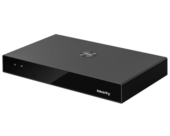 Цифровой процессор Nearity AMX100 (AW-AMX100) (сигнальный, для работы с потолочным микрофоном A50, входной порт динамика: phoenix, линейный вход/выход: 3,5мм, аналоговый вход: 6,35мм, RJ45, USB-B 2.0, USB-A 2.0, 48В, черный)