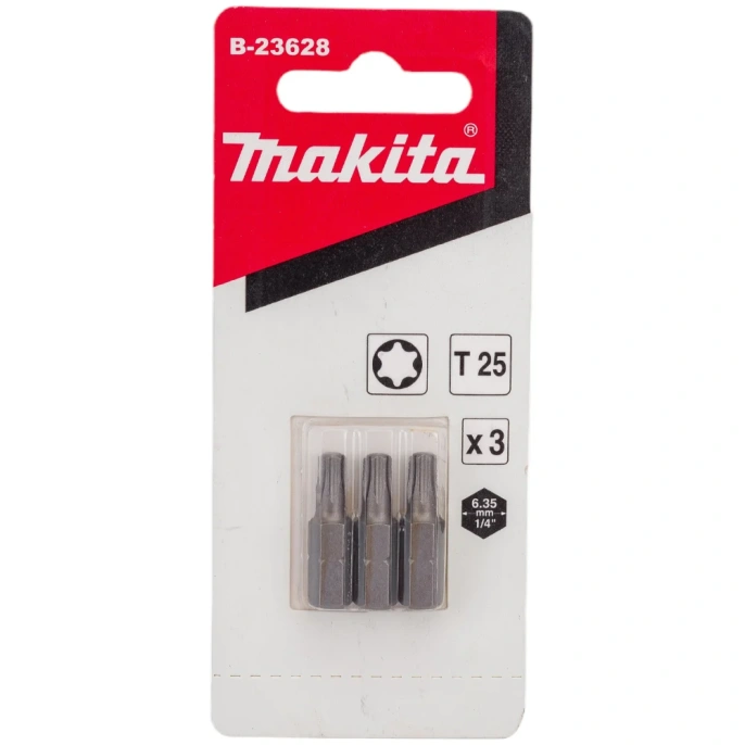 Набор бит (3 шт; Torx T25, 25 мм) Makita B-23628