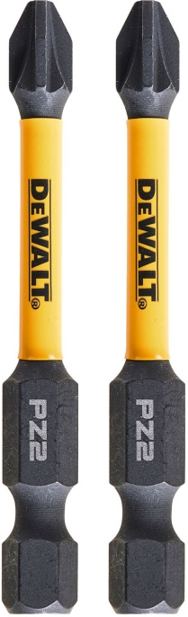 Бита DeWalt DT70531T-QZ (тип биты: односторонняя, тип шлица: крест PZ2, тип хвостовика: шестигранный (HEX), диаметр хвостовика: 6.35мм, материал изготовления: инструментальная сталь, количество изделий в упаковке: 2шт)
