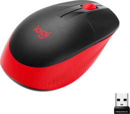 Мышь беспроводная LOGITECH M190 красный (USB, 1000dpi, 3but) (910-005908)
