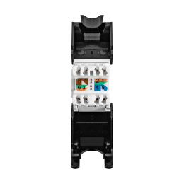 Модуль-вставка Keystone Jack RJ-45 ExeGate KJ-8P8C-U-C6A-180-TL (Кат.6A, неэкранированная, 180 градусов, IDC Toolless (без инструмента)) EX297266RUS
