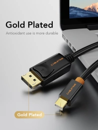 Кабель CABLETIME CD41H (CT-AV588-02G-W1) 1 м, Mini DisplayPort - DisplayPort, адаптер Cabletime Mini DP - DP, 4K, белый