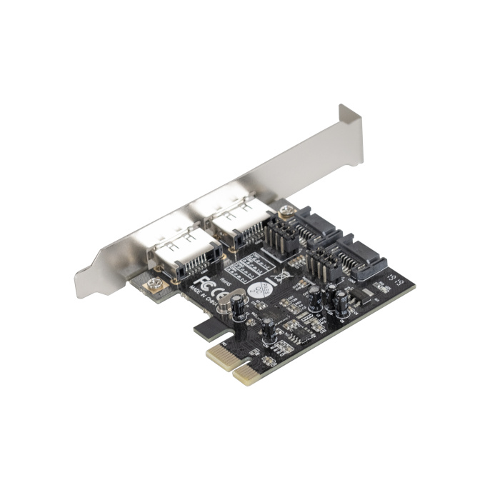 Контроллер ExeGate EXE-501 (PCI-E x1 v2.0, SATA3 6Gb/s, 2 int.+2 ext., ASMedia Chipset ASM1061) EX283707RUS