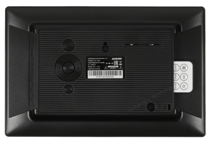 Цифровая фоторамка Digma PF-1043 IPS, 10.1", черный [pf1043bk]