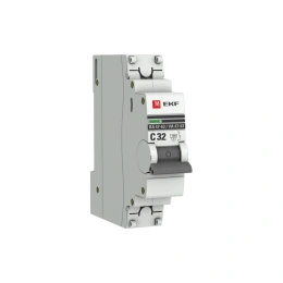 Автоматический выключатель EKF 1P 32А (C) 4,5kA ВА 47-63 PROxima mcb4763-1-32C-pro