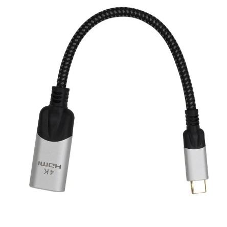 Адаптер USB-C male - HDMI-A female VCOM CU423MV-4K USB3.1 4K@60Hz 0.15м