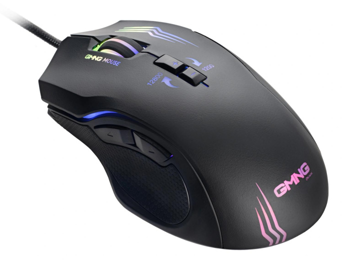 Мышь проводная GMNG 930GM, игровая, оптическая, USB, 12800dpi, черный