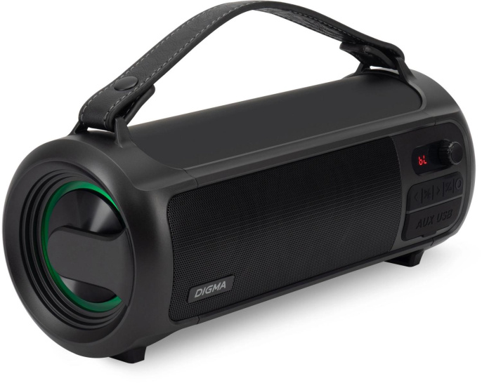 Колонка портативная Digma D-PS1523, 25Вт, черный [sp1523b]