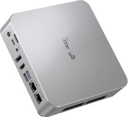 Неттоп Acer Gadget E10 ETBox1 i5 13500H 2.6 16Gb SSD512Gb UHDG Windows 11 Pro 2x2.5GbitEth WiFi BT 120W серебристый/черный