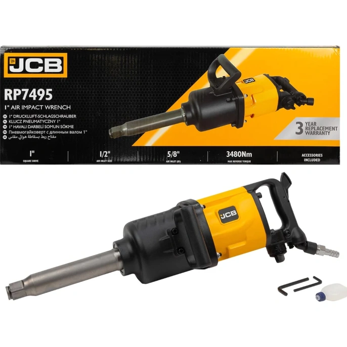 Пневмогайковерт ударный JCB 1" с длинным валом JCB-RP7495 58332