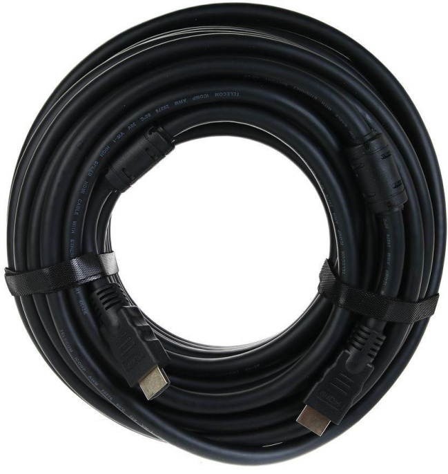 Кабель Кабель HDMI-19M --- HDMI-19M ver 2.0+3D/Ethernet,2 фильтра 20m Telecom TCG200F-20M