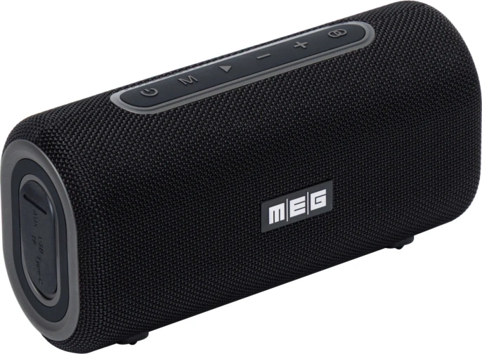Портативная колонка MEG SDA060BL 60Вт, Bluetooth, влагозащита IPX5, время работы 12ч, черная