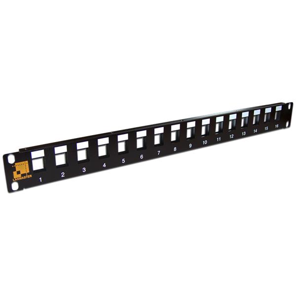 Патч-панель наборная Lanmaster (TWT-PP24OK-UTP) 19" 1U 24xRJ45 UTP