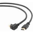 Кабель HDMI Bion [BXP-CC-HDMI490-018] 1.8м, v1.4, 19M/19M, угловой разъем,черный, позол.раз., экран