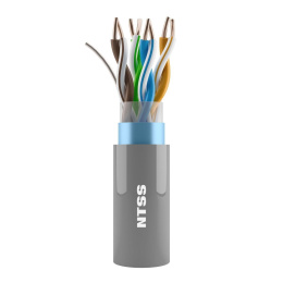 NTSS Кабель витая пара NTSS F/UTP 5e 4 пары одножильный 24AWG медь 305м внутренний нг А -HF LSZH серый NTSS-IN-FUTP4-5e-LSZH-GY