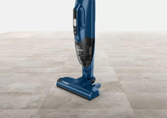 Вертикальный пылесос Bosch BCHF2MX20, 150Вт, синий/черный