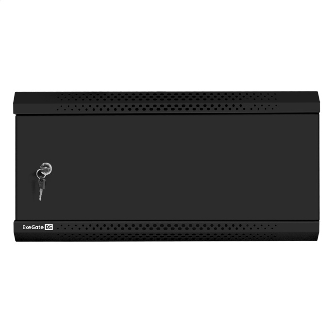 Шкаф телекоммуникационный 19" настенный 4U ExeGate EC-WM-4U.450.M.BLACK 19”, 4U, 600x450x280mm ШхГхВ , передняя дверь металл, съемные боковые панели, пыле- и влагозащита IP23, черный RAL 9004 EX300252RUS
