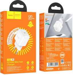 Сетевое зар./устр. Hoco N32 Glory White 30W 3A+2A+1.5A PD+QC+AFC USB Type-C универсальное белый