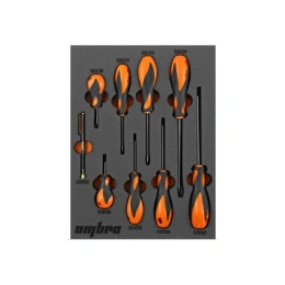 Набор стержневых отверток Ombra OMT9STE Basic в EVA ложементе 280х375 мм, 9 предметов 56129