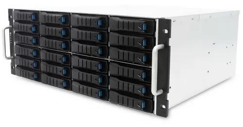 Дисковая полка/ J4024-04-35X, 4U 24 x 3.5" hot-swap bays, hot-swap JBOD with dual SAS 12G expander controller, dual BMC, tool-less HDD tray, 550W 1+1 hot-swap redundant 80+ platinum, tool-less rail kit 35X series