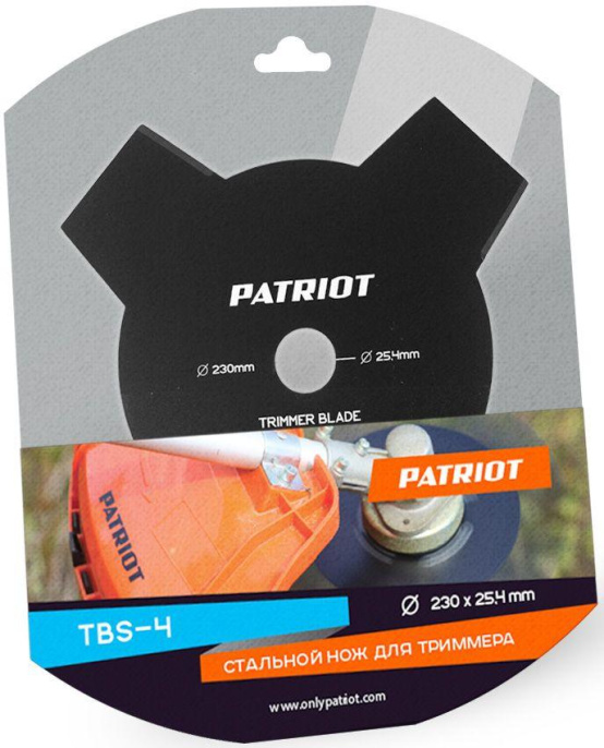 Сменный нож для садовых триммеров Patriot TBS-4,  230мм [809115205]