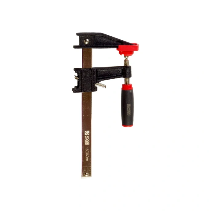 WOODWORK Быстросъёмная струбцина WOODWORK F-образная, 150x60 мм, усилие прижима до 240 кг FCQ-1560