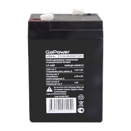 Аккумулятор свинцово-кислотный GoPower LA-660 6V 6Ah 1/20 (00-00017023)