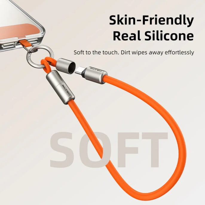 Ремешок на запястье с кабелем CABLETIME CU46B (CT-CL60-ASB) 0.3м USB-C PD60W черный