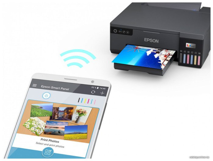 Принтер струйный Epson L8050 (C11CK37405/506/507/504/402) A4 WiFi черный