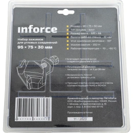 Набор зажимов для угловых соединений 4 шт Inforce 06-03-47