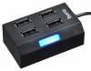 Хаб (разветвитель) Buro BU-HUB4-U2.0, черный