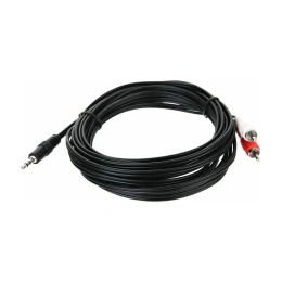 Соединительный кабель Telecom, 3.5 Jack M - 2xRCA M, стерео, аудио, 5м TAV7183-5M