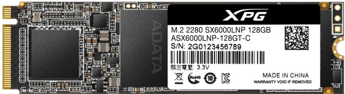 Накопитель SSD A-Data PCIe 3.0 x4 128GB ASX6000LNP-128GT-C XPG SX6000 Lite M.2 2280