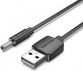 Кабель Vention USB AM/DC-jack 3.5мм M - 1м Чёрный CEXBF