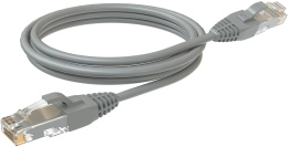 Патч-корд SYSMATRIX вилка RJ-45, вилка RJ-45, кат.5E, LSZH, 3м, серый [pc 4545.5eu26.3lszhgy]