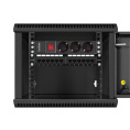 Шкаф телекоммуникационный 10" настенный 6U ExeGate EC-WM-6U.280.G.BLACK (10”, 6U, 350x280x287mm (ШхГхВ), передняя дверь закаленное стекло, пыле- и влагозащита IP23, черный RAL 9004) EX298624RUS