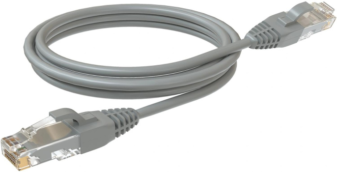 Патч-корд SYSMATRIX вилка RJ-45, вилка RJ-45, кат.5E, LSZH, 3м, серый [pc 4545.5eu26.3lszhgy]