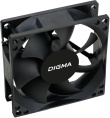Вентилятор Digma DFan-80 80мм, 3-pin, от БП:4-pin Molex , 1800об/мин, 23 дБ, черный, Ret